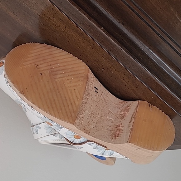 Cape Clogs Daisy On White Size 37 - Picture 3 of 5